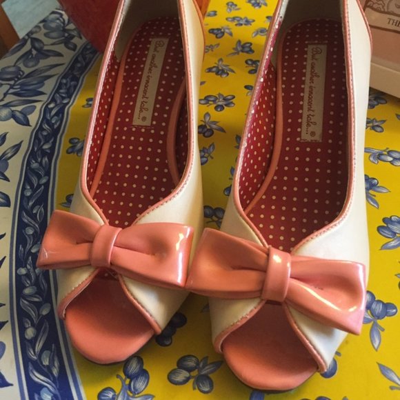 B.A.I.T. Shoes - Helena Front Bow Peep Toe Heel